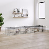 Vidaxl Pets Cage With Door 36 Panels 35x35 Cm Steel Black