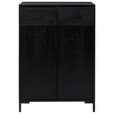 Vidaxl Shoe cabinet 75x40x110 cm Solid pine black