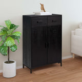 Vidaxl Shoe cabinet 75x40x110 cm Solid pine black