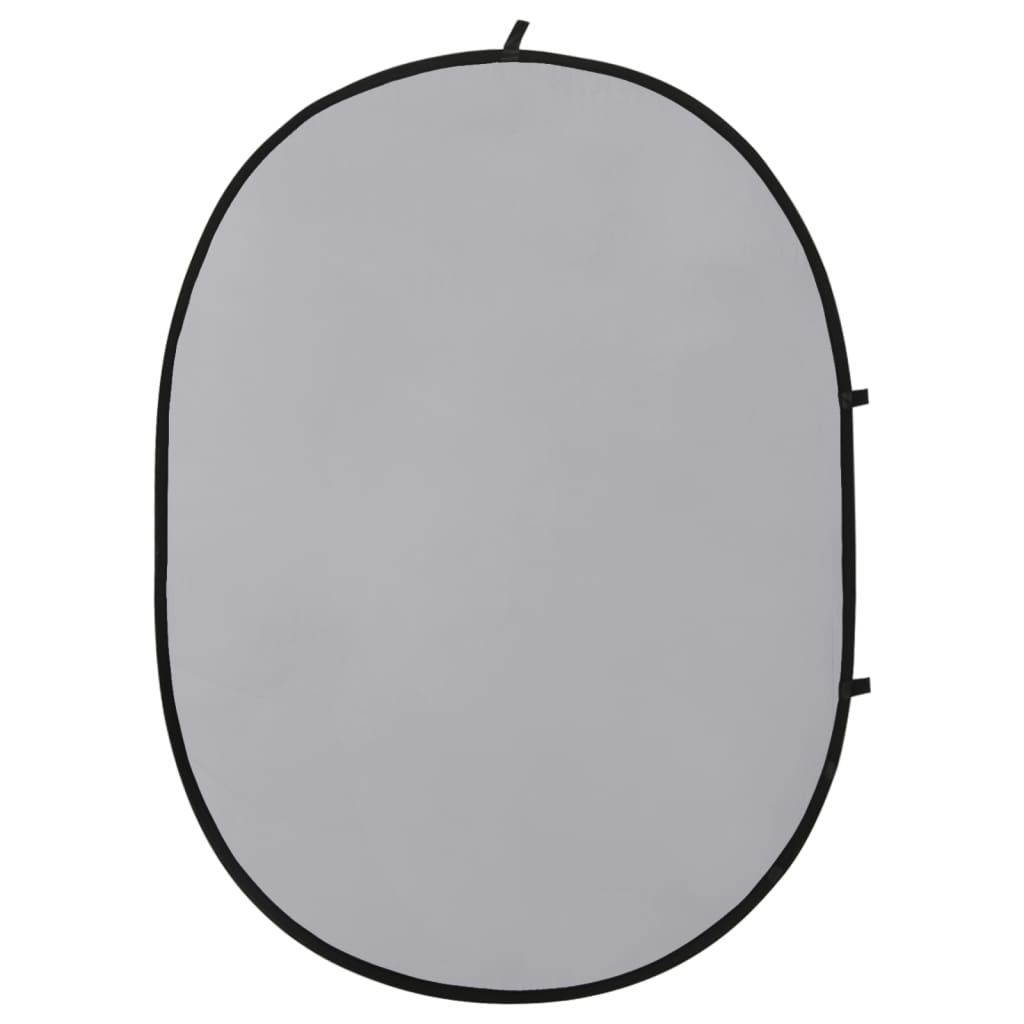 Vidaxl background screen Studio 2-in-1 oval 200x150 cm black