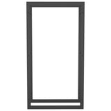 Vidaxl camino 50x28x94 cm in acciaio nero