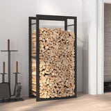 Vidaxl camino 50x28x94 cm in acciaio nero
