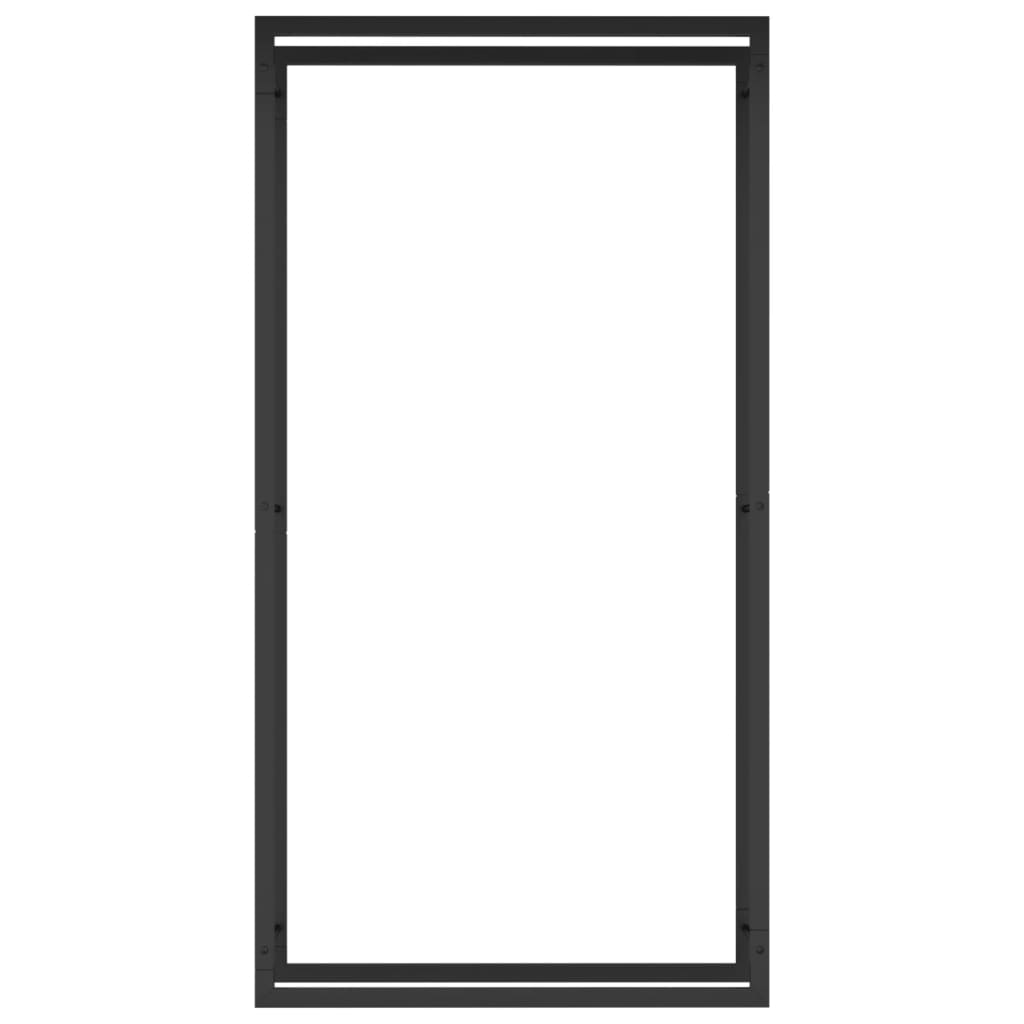 Vidaxl pejs 80x28x154 cm stål mat sort