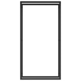 Vidaxl pejs 80x28x154 cm stål mat sort
