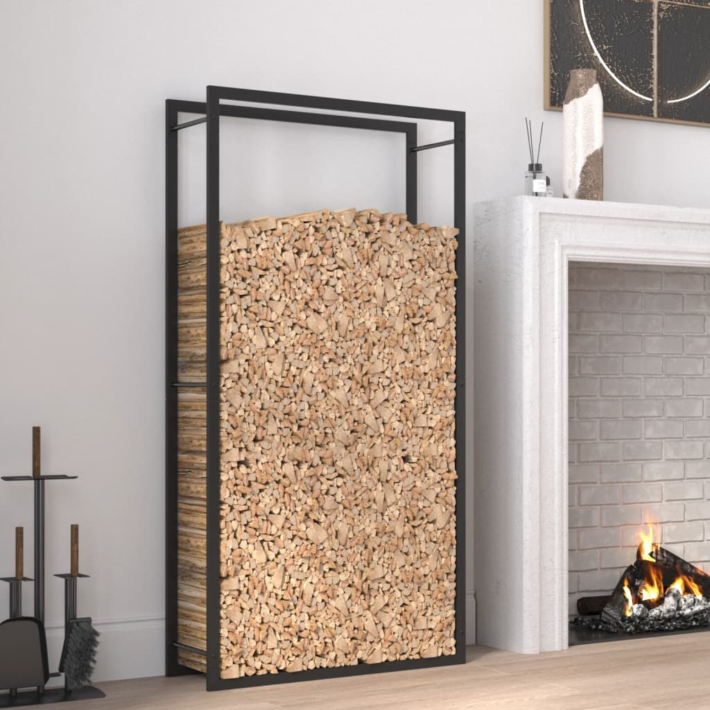 Vidaxl pejs 80x28x154 cm stål mat sort