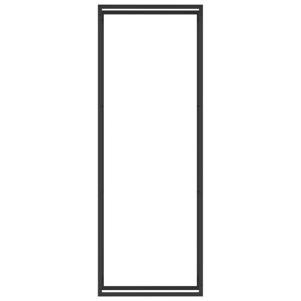 Vidaxl kamin 80x28x222 cm Steel Matte Black