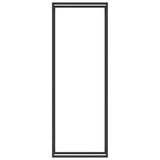 Vidaxl kamin 80x28x222 cm Steel Matte Black