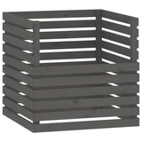 Vidaxl Compost bin 80x80x78 cm pevná borovice šedá