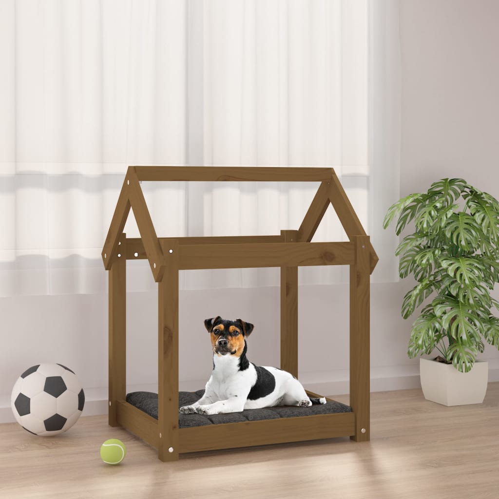 Vidaxl Hond Kuerf 61x50X70 cm folitesch Pine Hunneg brong