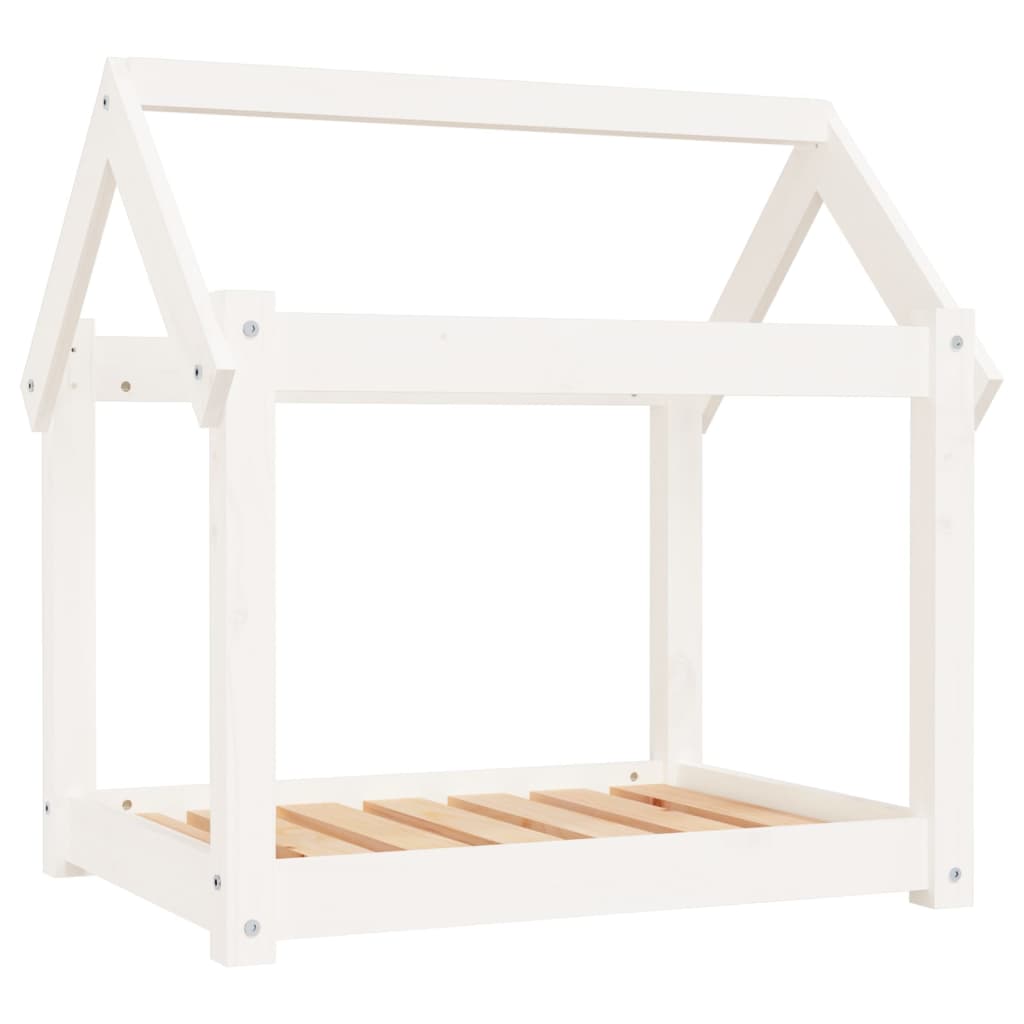 Postel Vidaxl ps 71x55x70 cm pevná borovice bílá