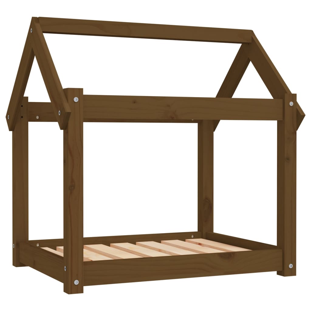 Vidaxl Dog Bask 71x55x70 cm lite sosnowy miód brązowy