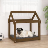 Vidaxl Dog Bask 71x55x70 cm lite sosnowy miód brązowy