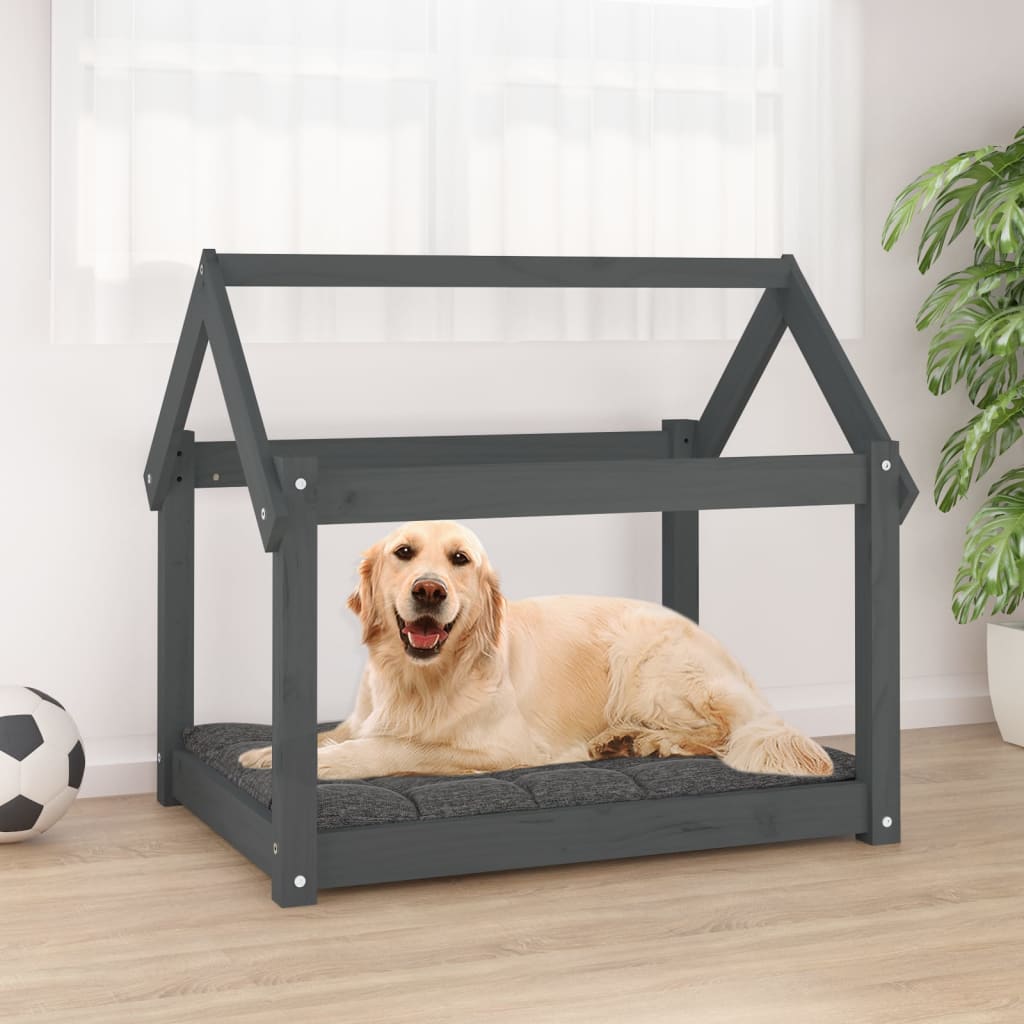 Vidaxl Hond Kuerf 81x60X70 cm feste Péiere gro