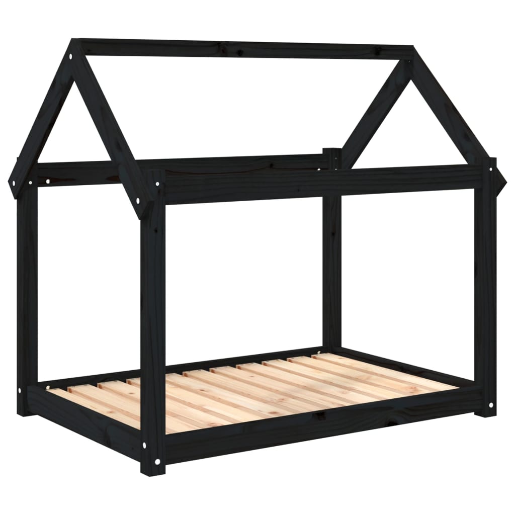 VidaXL dog basket 101x70x90 cm Solid pine black