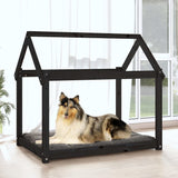 VidaXL dog basket 101x70x90 cm Solid pine black