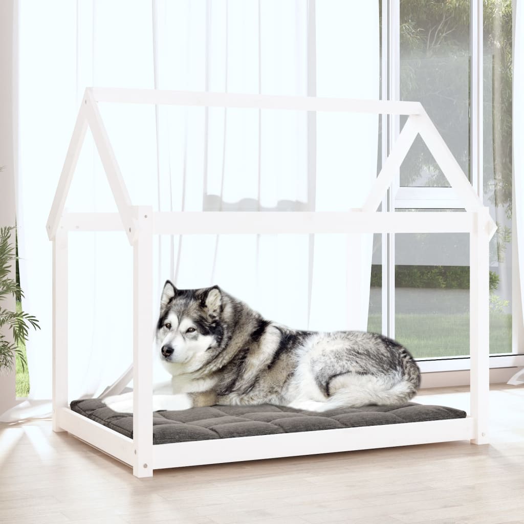Vidaxl Hond Basket 111x80x100 cm falen Däiwel wäiss