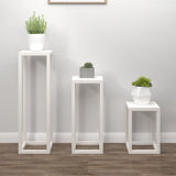 Vidaxl Stand in 3 parti Plant Set Pine Solid Pine