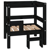 Vidaxl dog basket 55.5x53.5x60 cm solid pine black