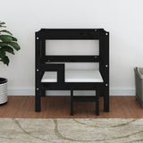 Vidaxl dog basket 55.5x53.5x60 cm solid pine black