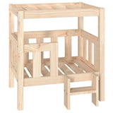 Vidaxl dog basket 65.5x43x70 cm solid pine
