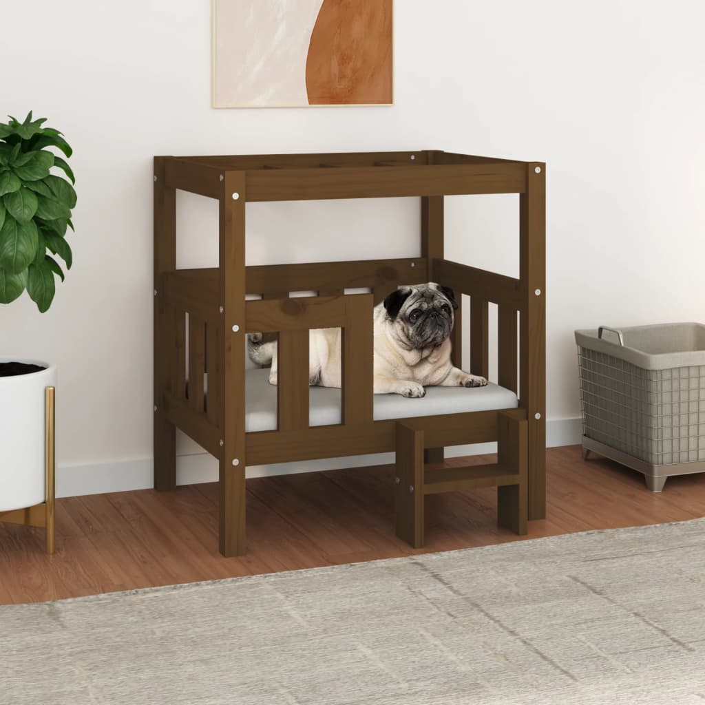 Vidaxl Hond Kuerf 65.5x43x70 cm falen Däiwel Hunneg brong