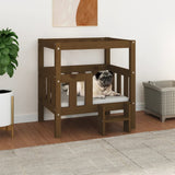 Vidaxl Hond Kuerf 65.5x43x70 cm falen Däiwel Hunneg brong
