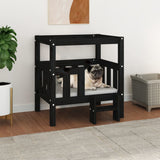Vidaxl Hond Kuerf 65.5x43x70 cm falen Black