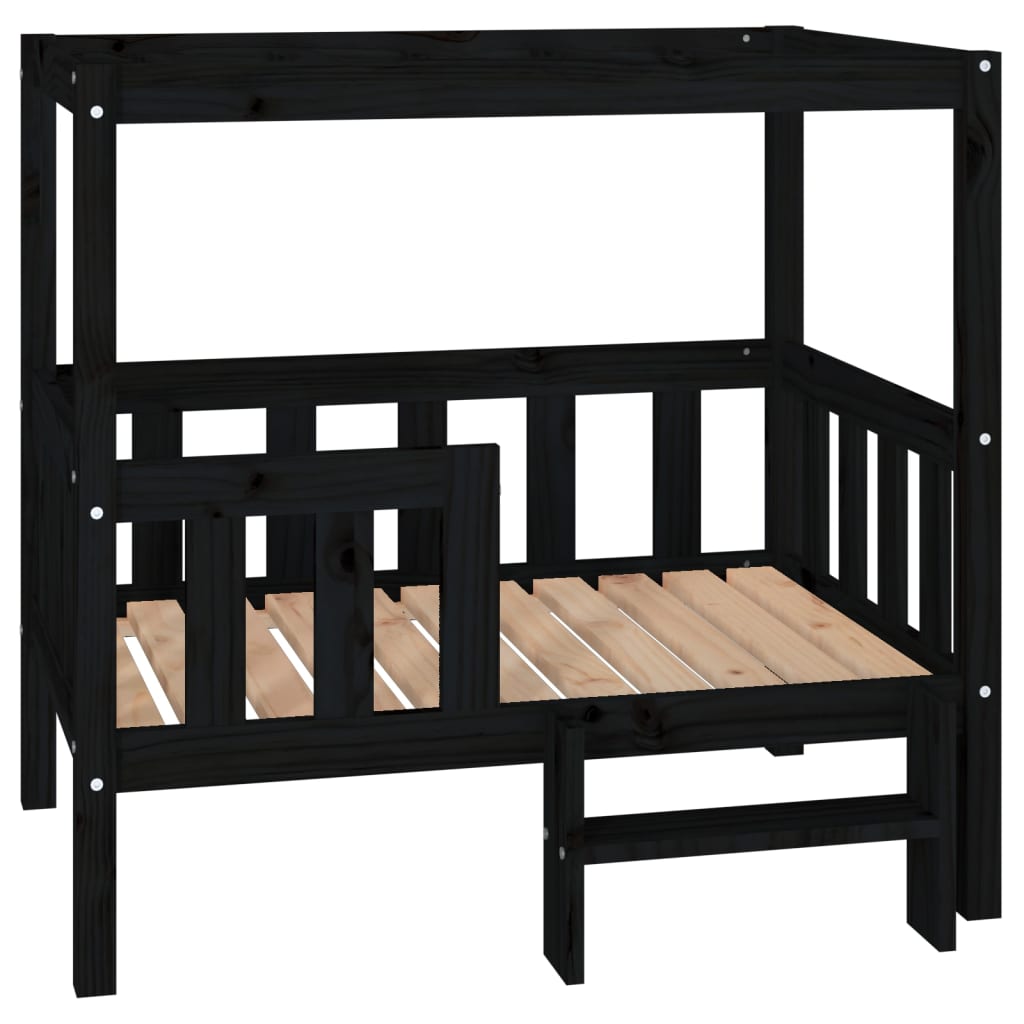 Vidaxl hundkorg 95.5x73.5x90 cm solid tall svart