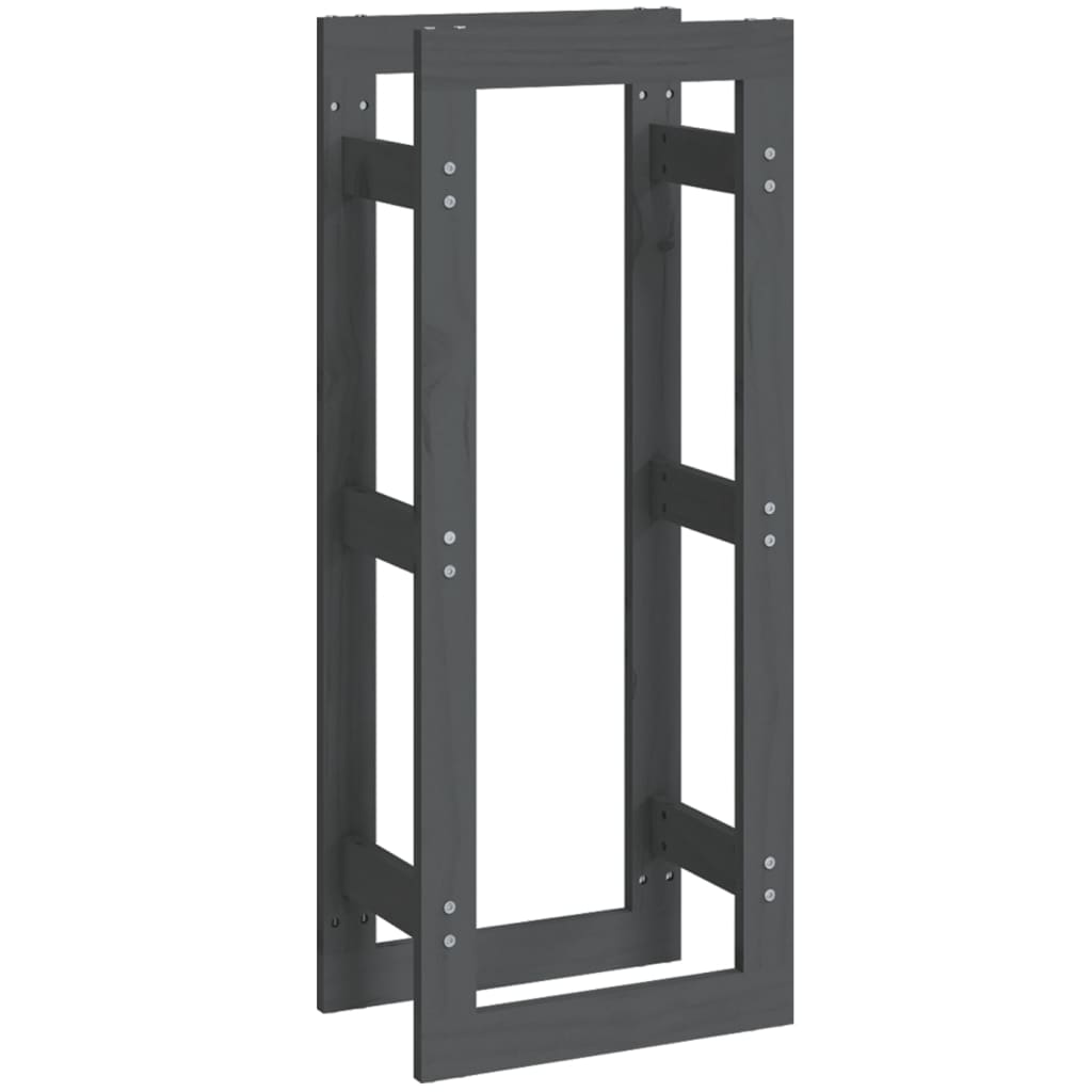 Vidaxl pejs 80x25x100 cm solid fyrgrå