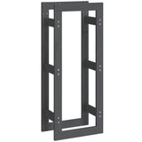 Vidaxl pejs 80x25x100 cm solid fyrgrå