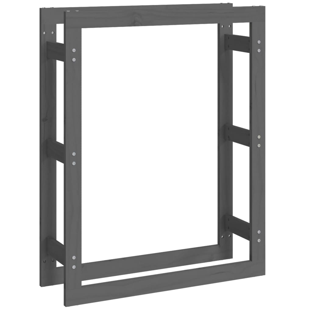 Vidaxl pejs 80x25x100 cm solid fyrgrå