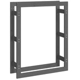 Vidaxl pejs 80x25x100 cm solid fyrgrå