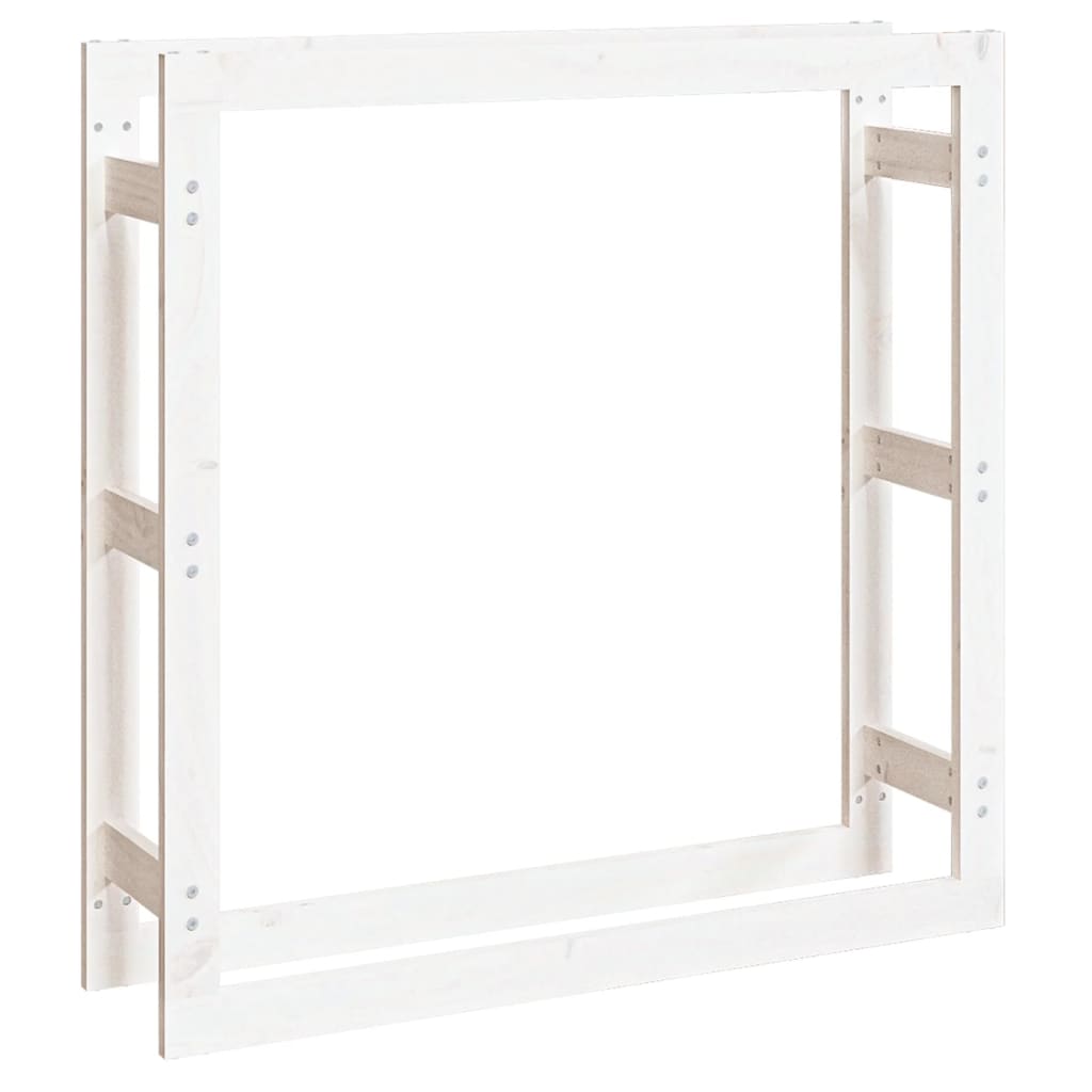 Vidaxl -Kamin Trek 100x25x100 cm Festkiefer weiß