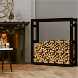 Vidaxl pejs 100x25x100 cm Solid fyrretræ sort