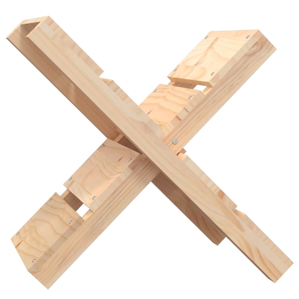 VidaXL wood block holder 47x39.5x48 cm Solid pine