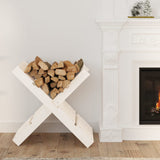 Porta a blocchi in legno Vidaxl 47x39.5x48 cm Pino solido bianco