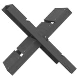 VidaXL wood block holder 47x39.5x48 cm Solid pine Gray