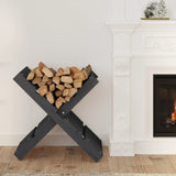 VidaXL wood block holder 47x39.5x48 cm Solid pine Gray
