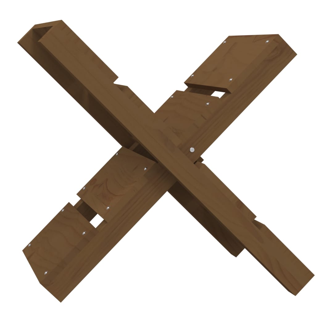 Supporto Vidaxl Houtblock 47x39.5x48 cm Miele di pino solido marrone