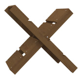 Supporto Vidaxl Houtblock 47x39.5x48 cm Miele di pino solido marrone