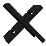 Vidaxl Wood Block Holder 47x39.5x48 cm Solid fyrretræ sort