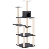 Vidaxl Cat Miwwelen mat Sisal kraazt Posts 153 cm donkel gro