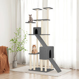 Vidaxl cat furniture with sisal scratching posts 190 cm dark gray