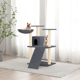 Vidaxl cat furniture with sisal scratching posts 83 cm dark gray