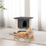Vidaxl cat furniture with sisal scratching posts 37 cm dark gray