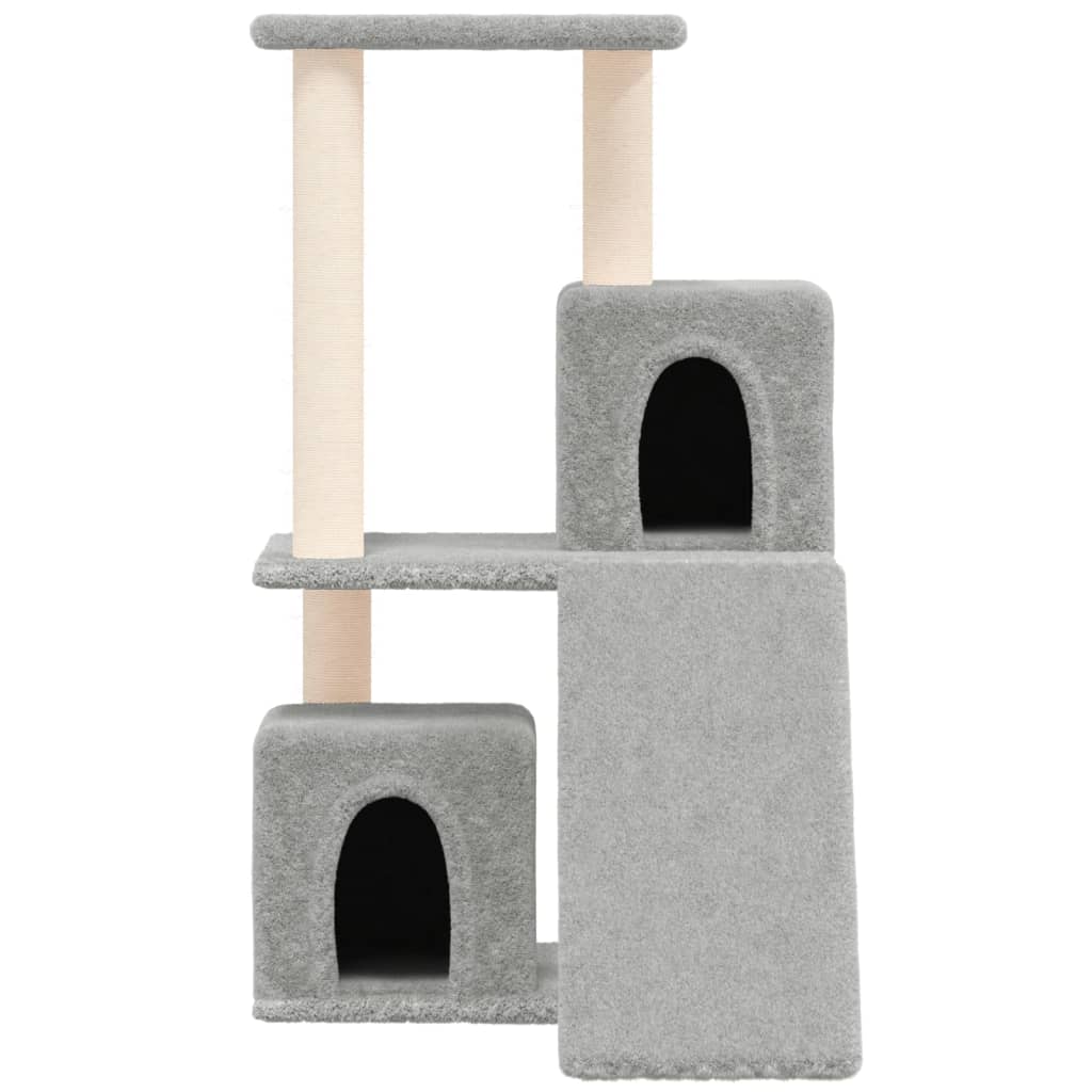 Vidaxl cat furniture with sisal scratching posts 82 cm light gray