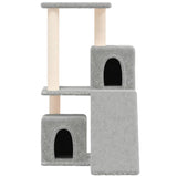 Vidaxl cat furniture with sisal scratching posts 82 cm light gray