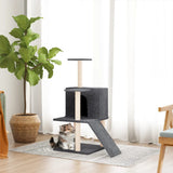 Vidaxl Cat Miwwele mat Sisal kraazt Posts 109 cm donkel gro