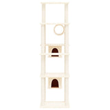 Vidaxl Cat Miwwelen mat Sisal kraazt Posts 169 cm Crème-cmorolored