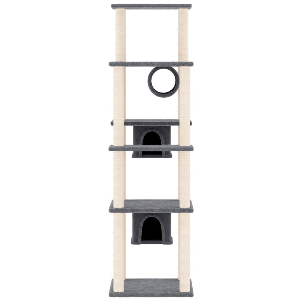 Vidaxl Cat Furniture z Sisal Scrating Posts 169 cm ciemnoszary